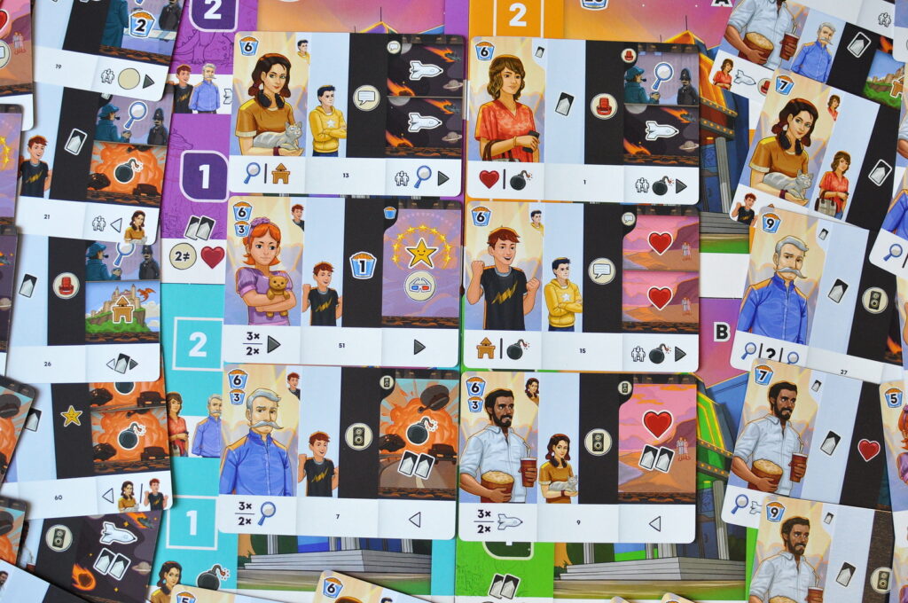 Kinoboj - ukázka karet