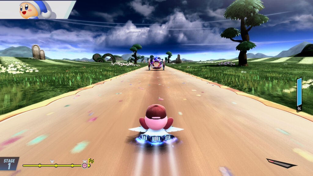 Kirby Air Riders - připrava na souboj s bossem