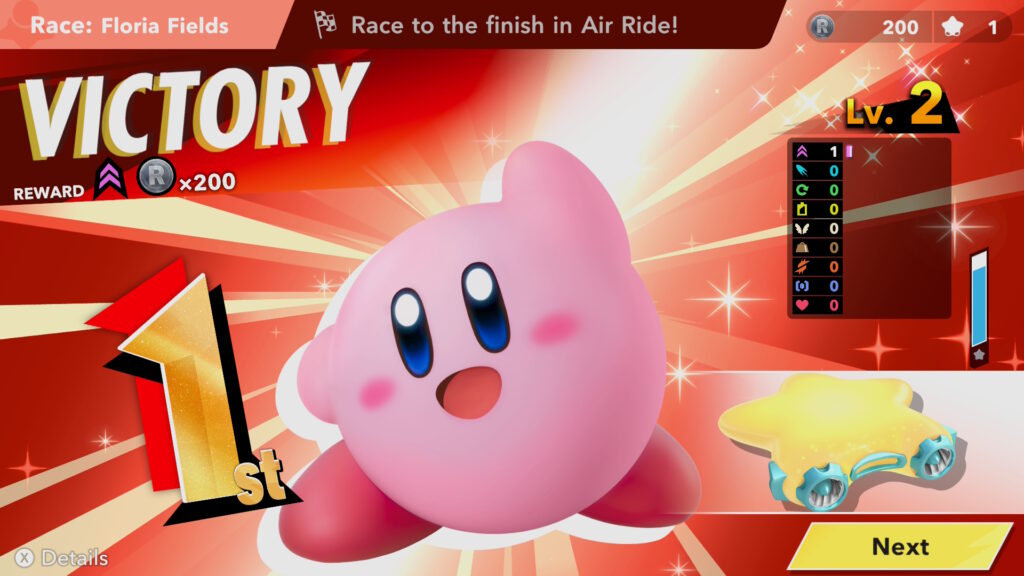 Kirby Air Riders - vítězství