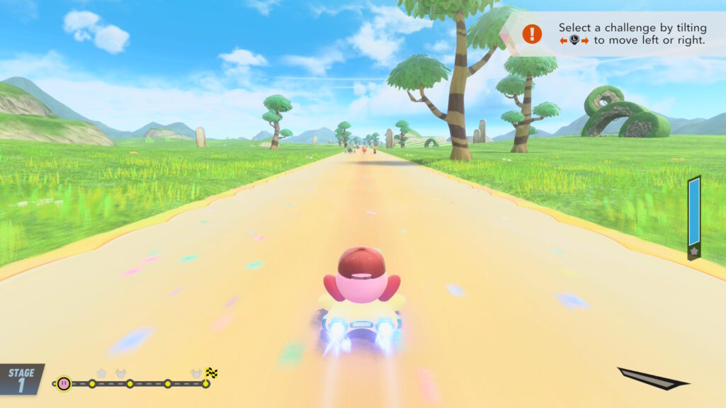 Kirby Air Riders - výběr závodu