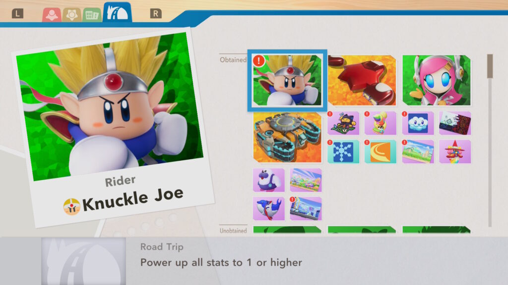 Kirby Air Riders - získané odměny