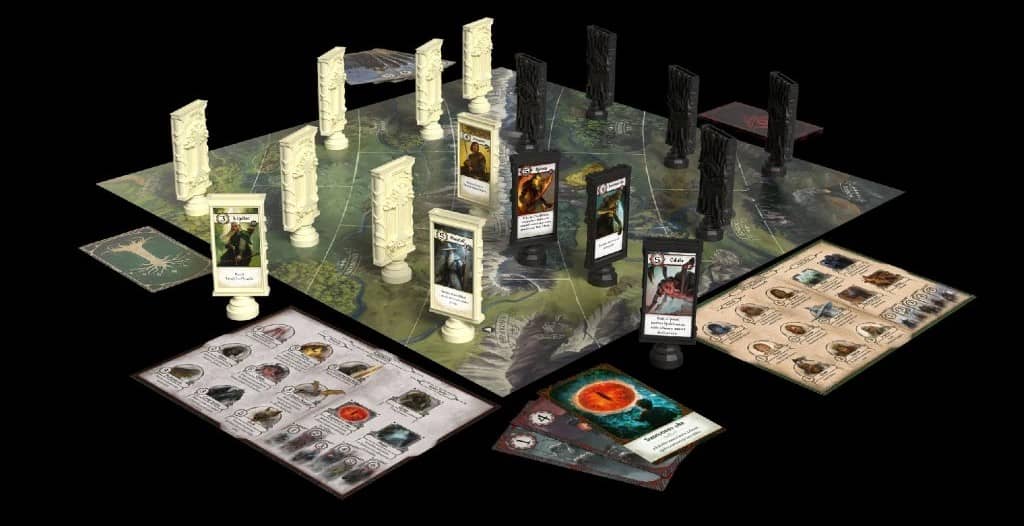 Pán prstenů Konfrontace - herní komponenty