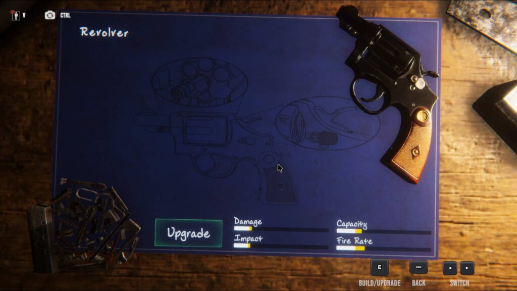 Perished Truth - vylepšování zbraní