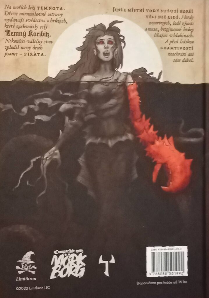 Pirate Borg - zadní strana