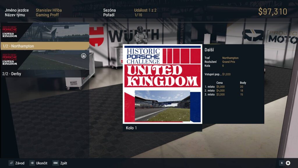 Project Motor Racing - kariéra je jen slepenec závodů