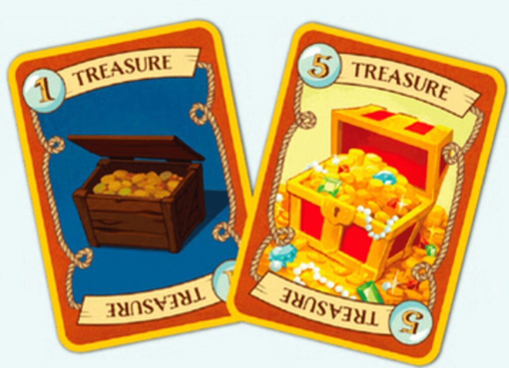 Small Fishes Seas the Booty - karty pokladů