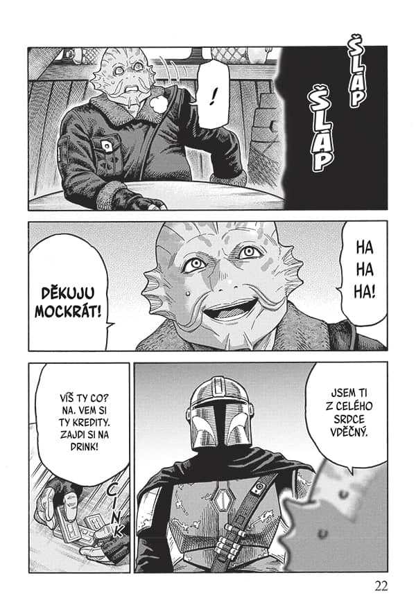 Star Wars Mandalorian - úsměv