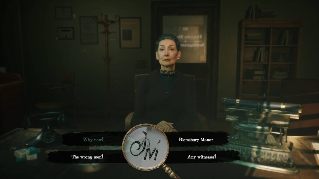 The Last Case of John Morley - možnosti