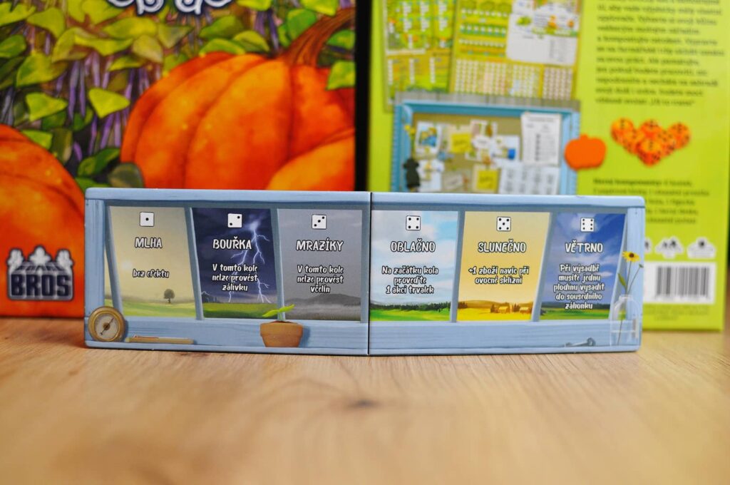 Už to roste - deska počasí