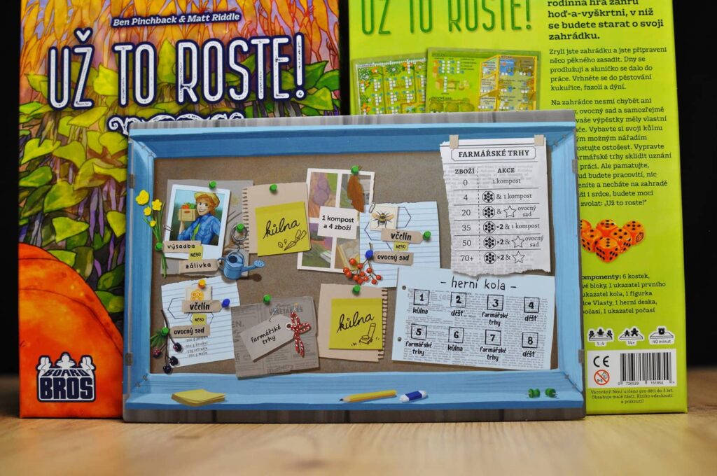 Už to roste - herní deska