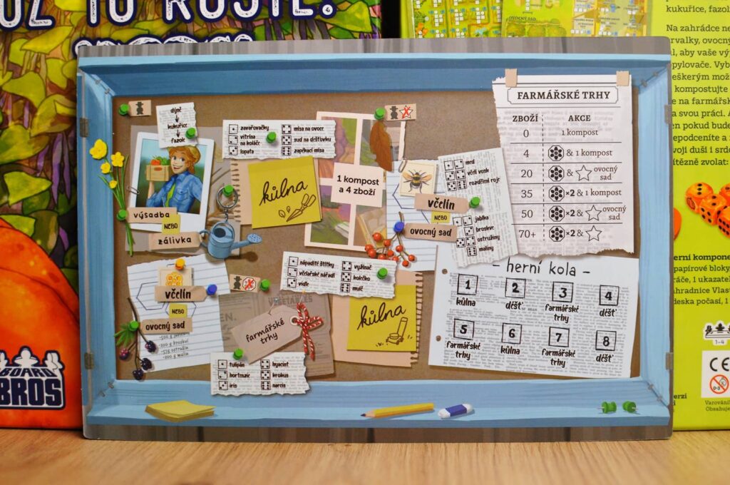 Už to roste - sólová strana herní desky