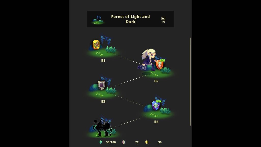 Vivid World - mapa dungeonu