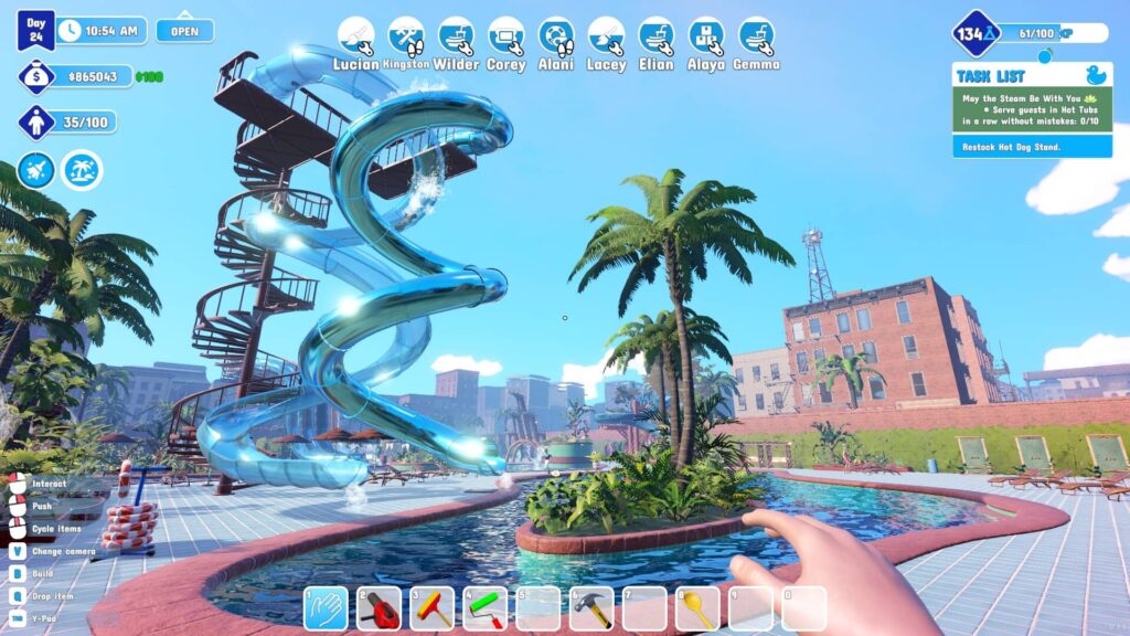 Waterpark Simulator - točitá skluzavka
