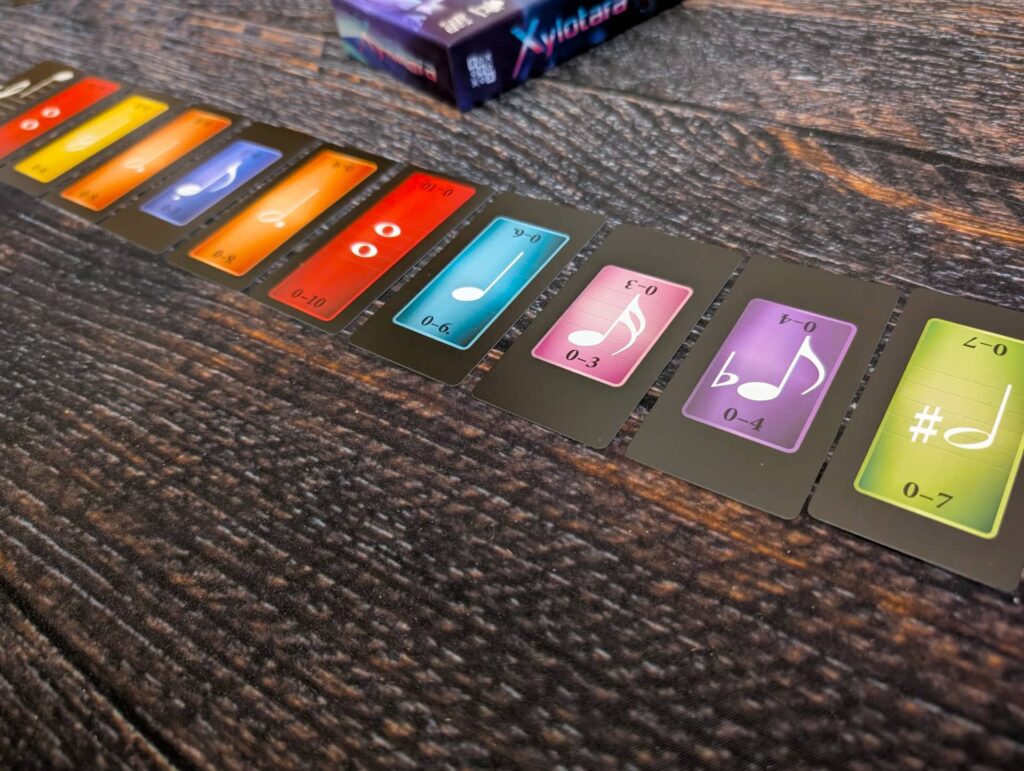 Xylotara - karty vyložené před hráčem