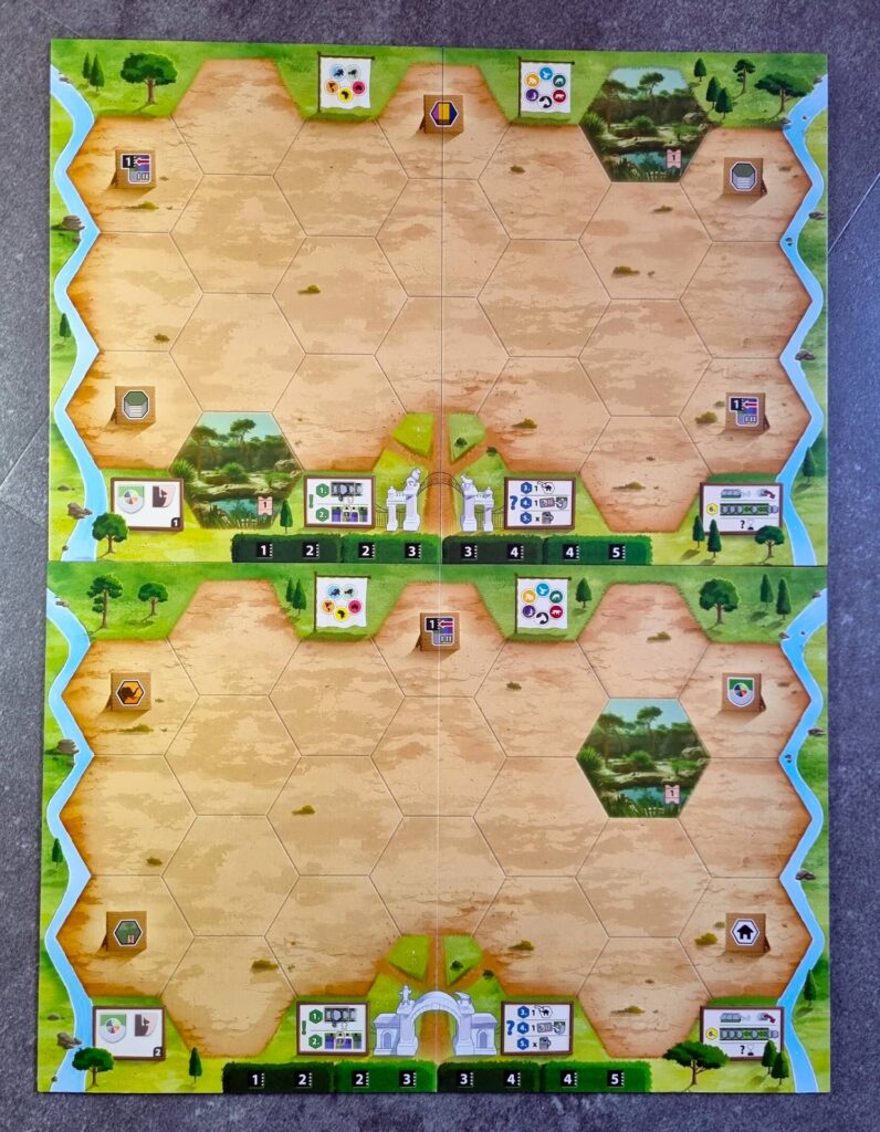 Archa Eden - obě strany desky hráče