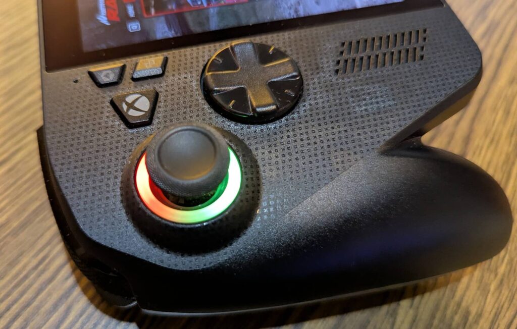 Asus ROG Xbox Ally X -detail ovladače