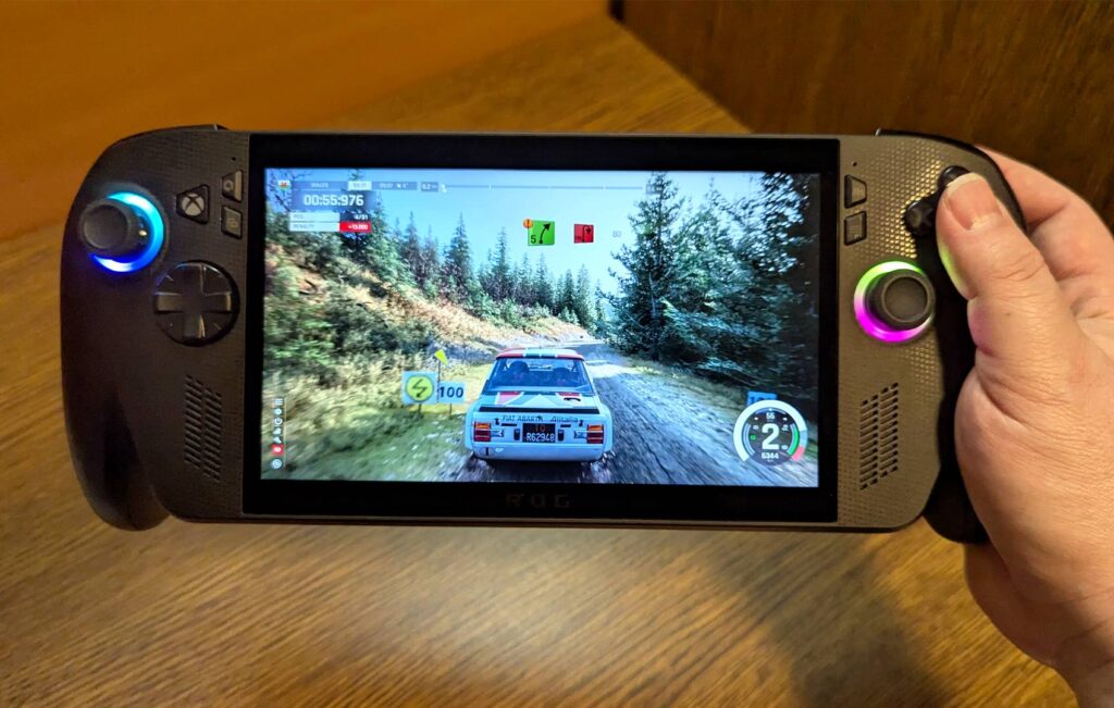 Asus ROG Xbox Ally X - hraní Assetto Corsa Rally