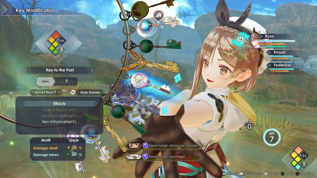 Atelier Ryza 3 - klíče
