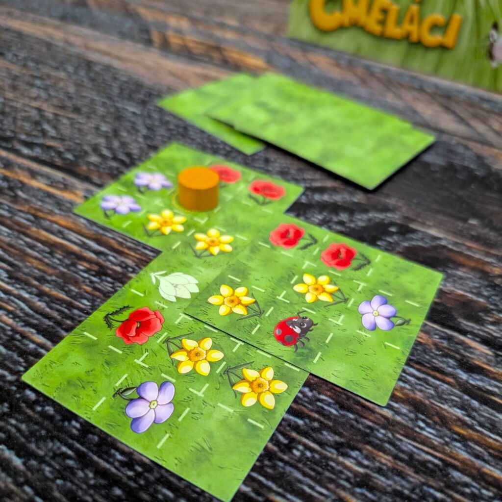 Čmeláci - svoji louku rozrostete o dvě karty každé kolo