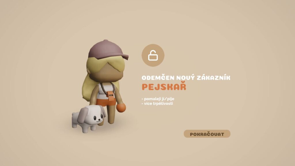 Coffee Caravan - zákazník pejskař