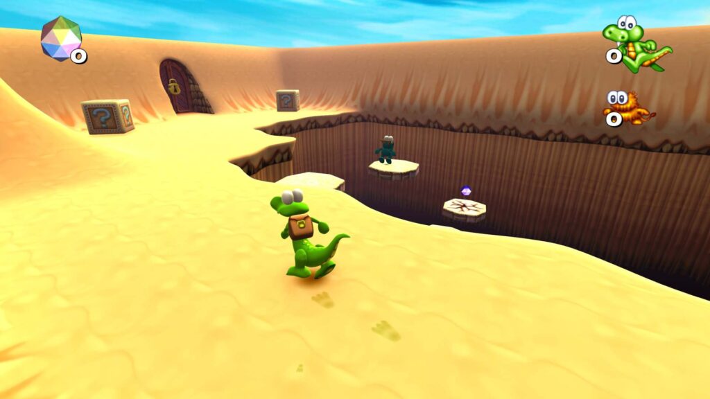 Croc: Legend of the Gobbos - nad písku