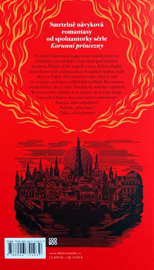 Dýka a plamen - zadní obálka