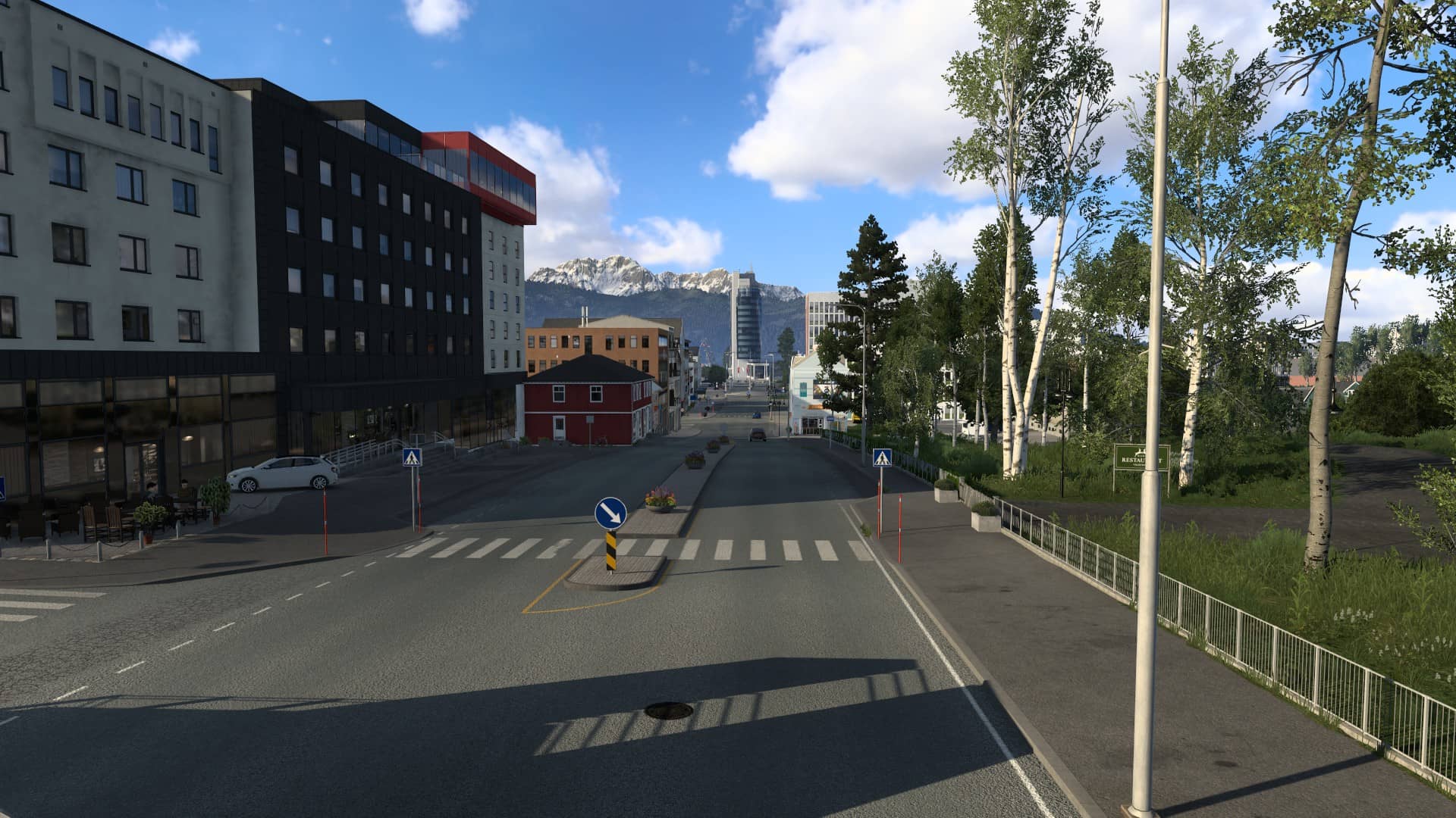 ETS2 Nordic Horizons - typické severské město