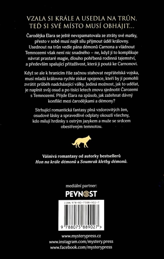 Koruna vládce démonů - zadní obálka