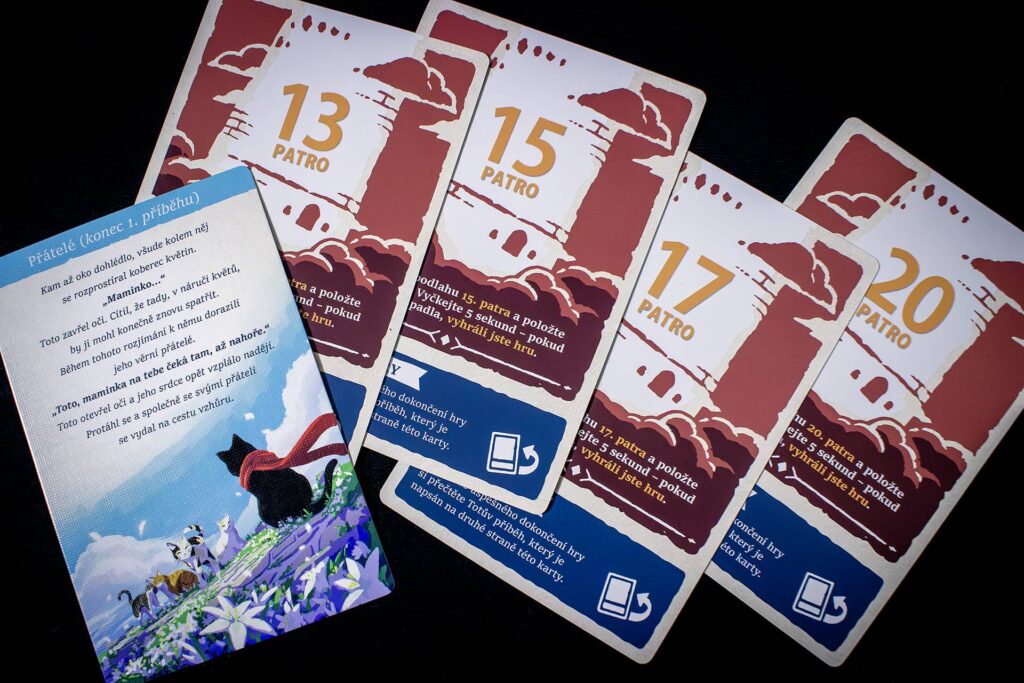 Koťátko, nespadni - příběhové karty