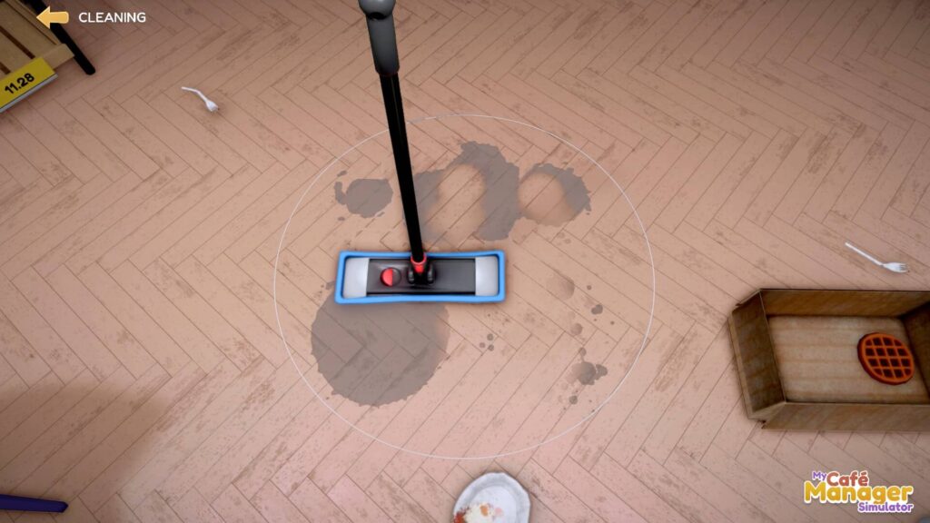 My Café Manager Simulator - vytírání