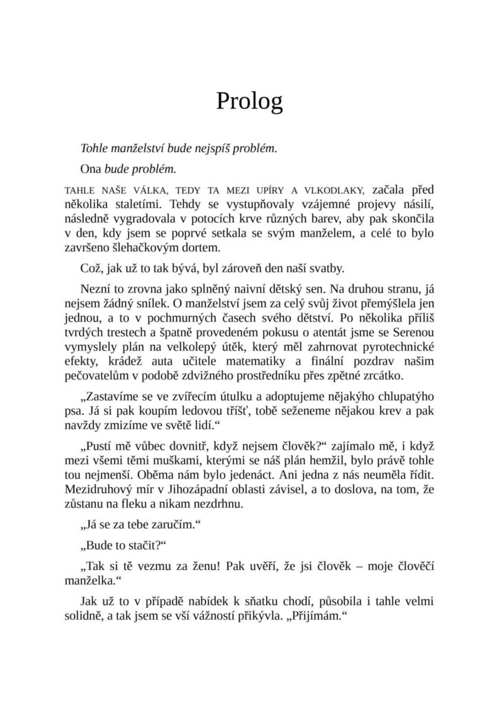 Nevěsta - ukázka 1