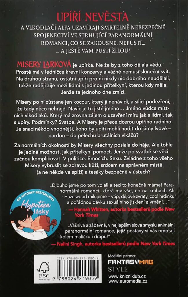 Nevěsta - zadní strana