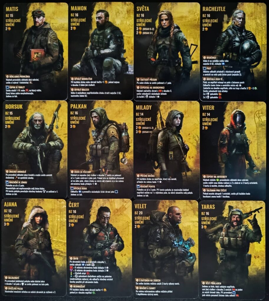 Stalker Desková hra - Stalkeři