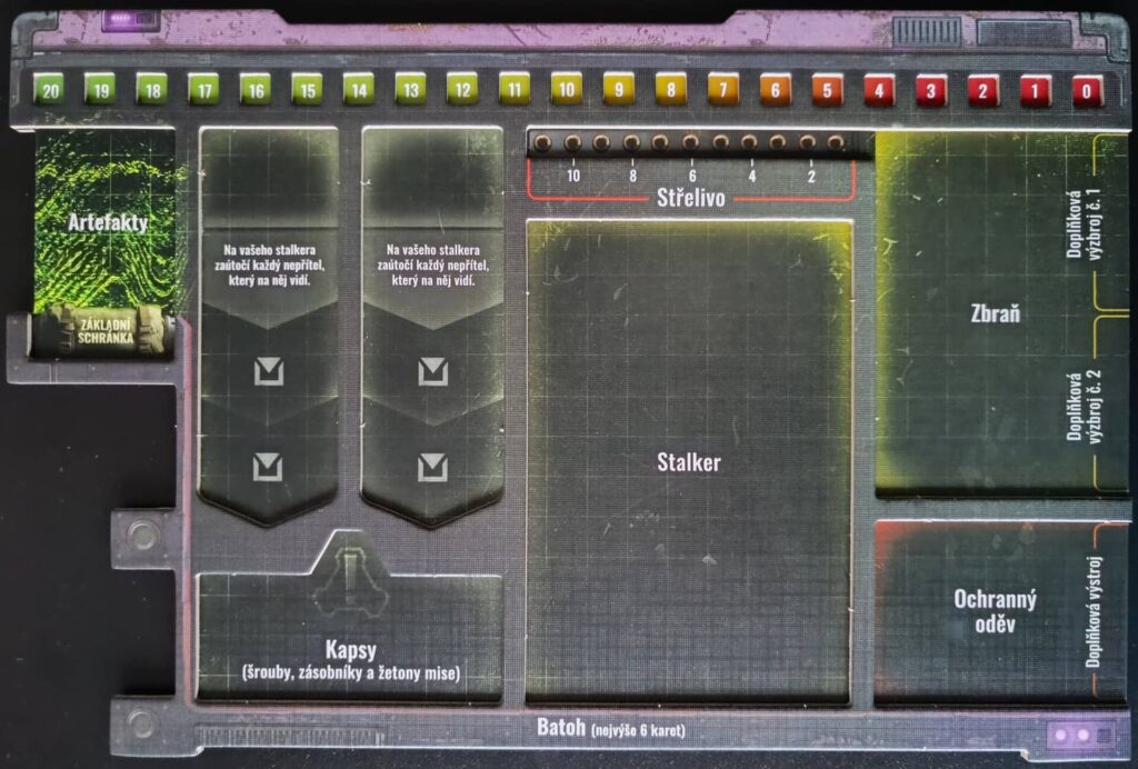Stalker Desková hra - deska hráče