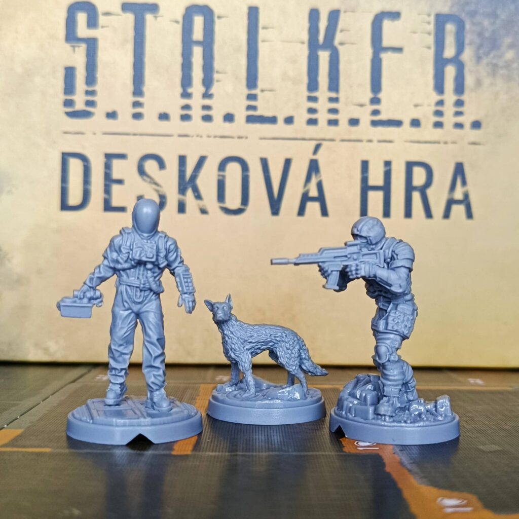 Stalker Desková hra - figurky se psem