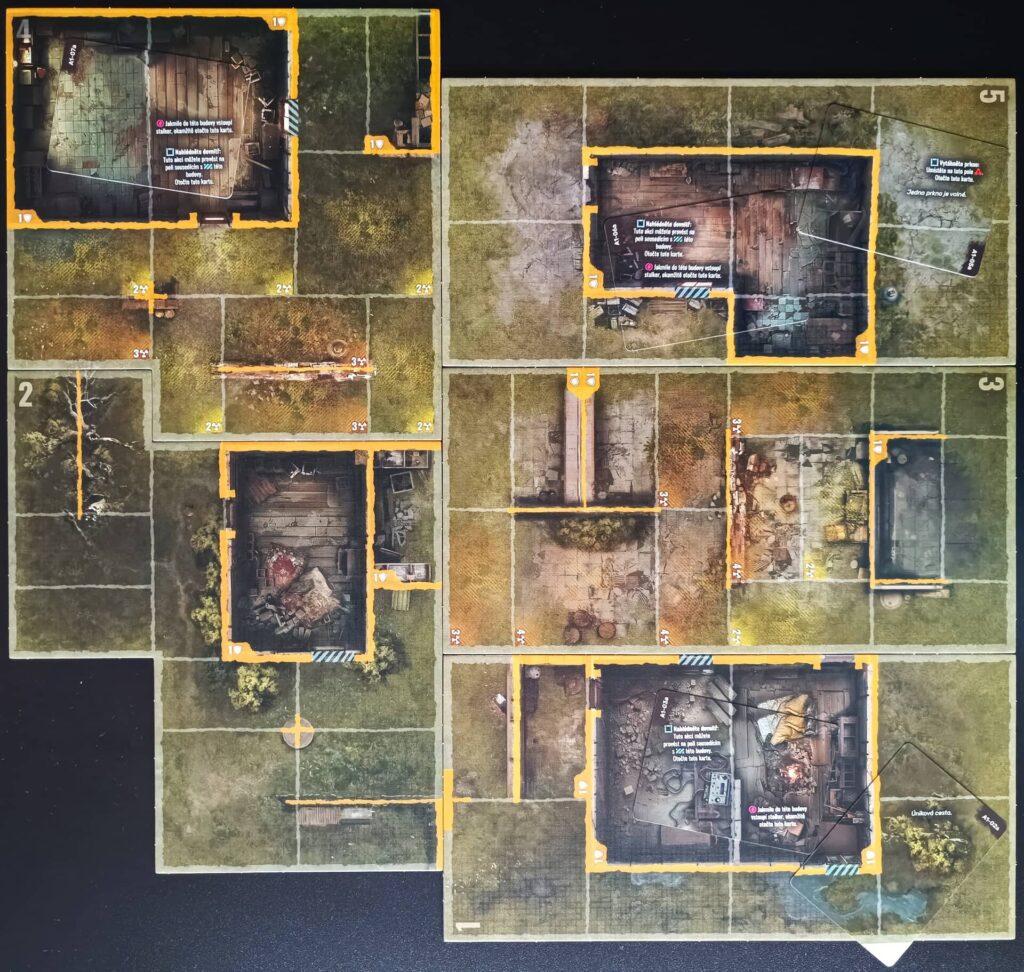 Stalker Desková hra - herní plán