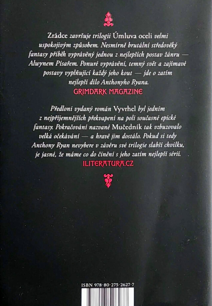 Zrádce - zadní strana