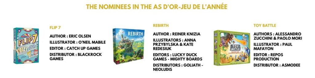 As d'O - nominovaní na hru roku