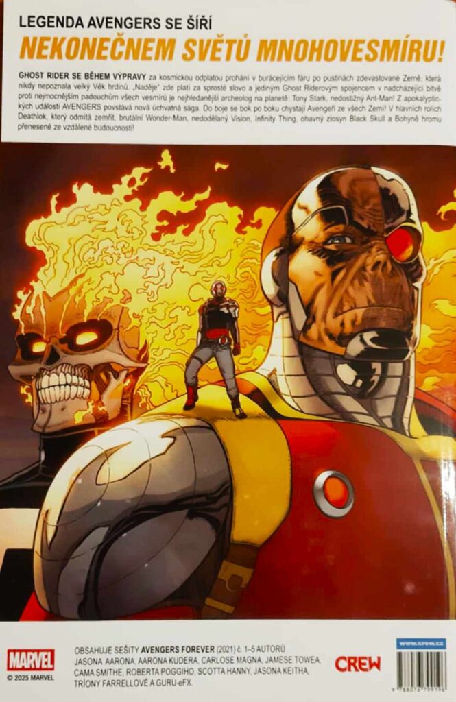 Avengers navěky 1 zadní strana