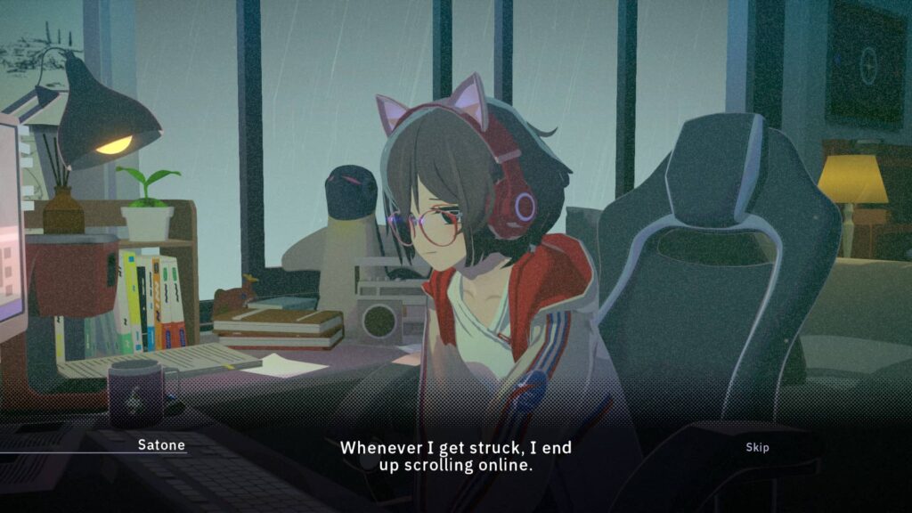 Chill with You Lo-Fi Story - scrollování