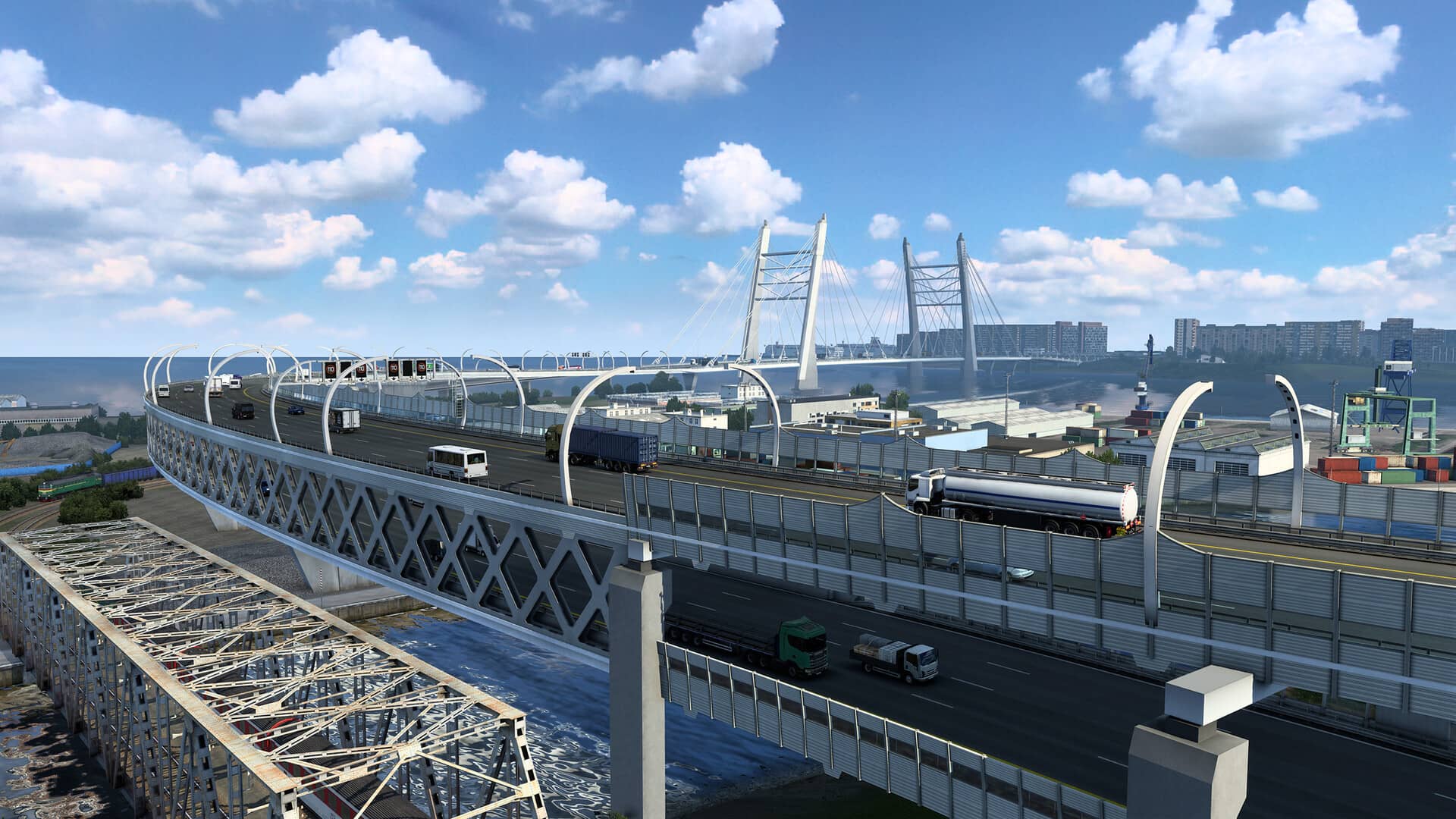 ETS2 Beyond the Baltic Sea město Petrohrad