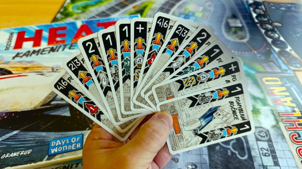 HEAT: Kamenité cesty - nové karty se symbolem přídavného větrného pytle