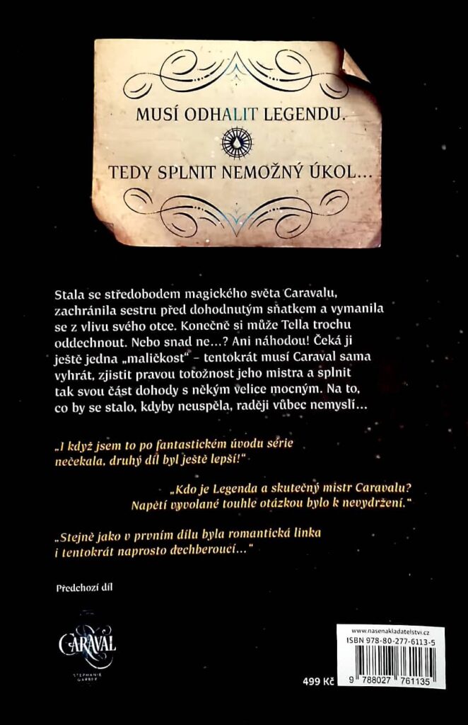 Legenda - zadní strana