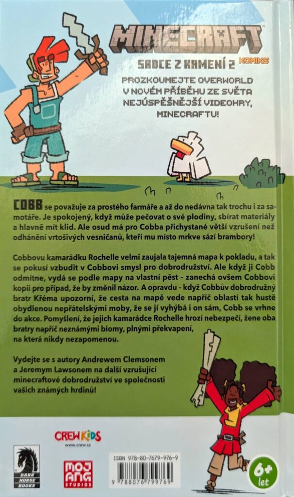 Minecraft komiks: Srdce z kamení 2 - zadní strana