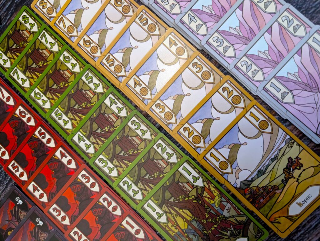 Pán prstenů: Dvě věže - Štychová karetní hra - běžné karty z první kapitoly