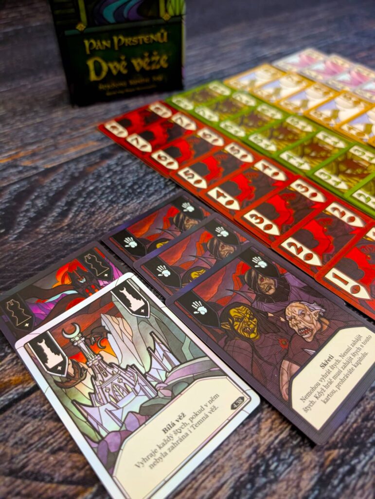 Pán prstenů: Dvě věže - Štychová karetní hra - karty skřetů a věží