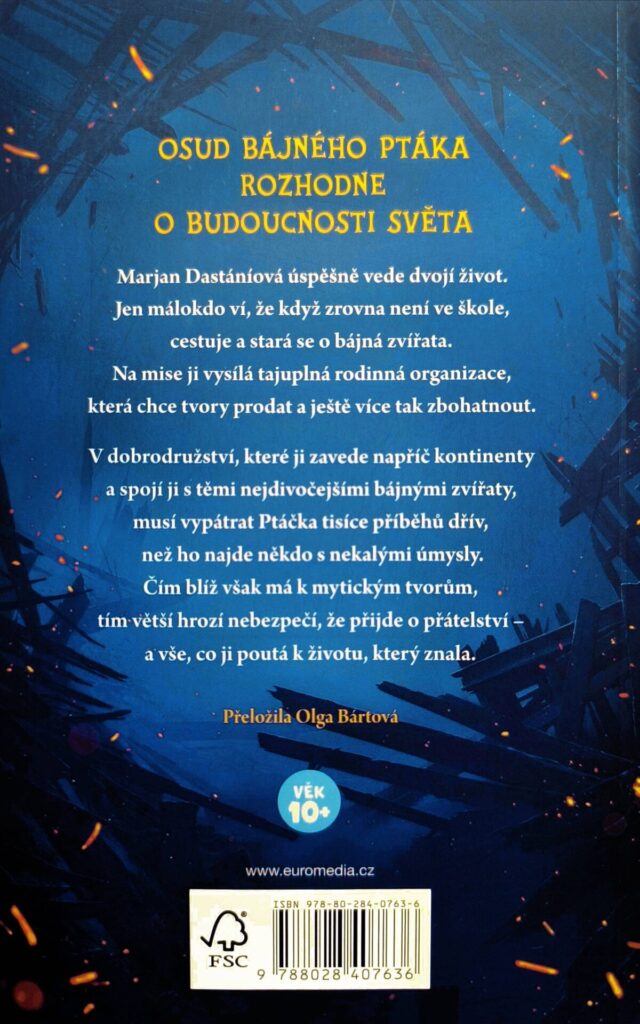 Ptáček tisíce příběhů - zadní strana