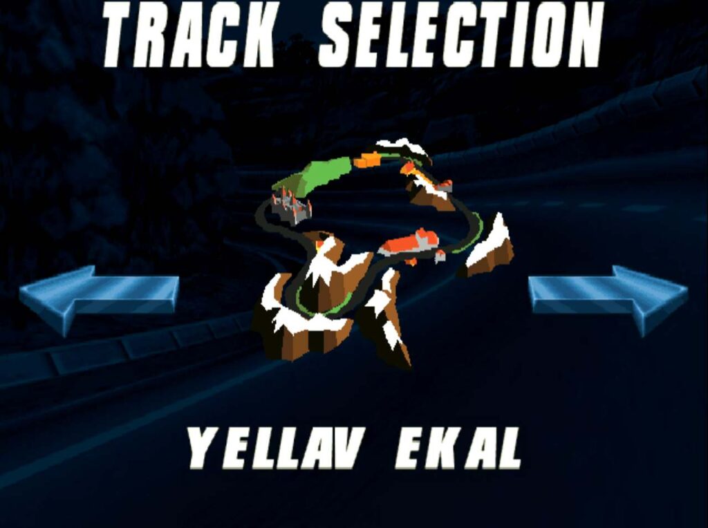 Screamer - výběr tratě