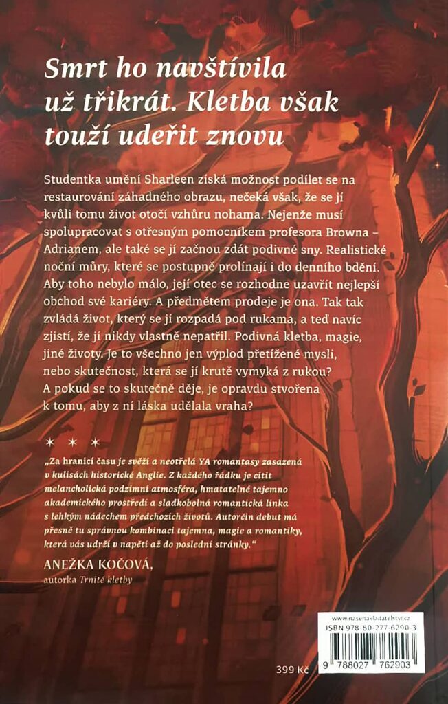 Za hranicí času - zadní strana