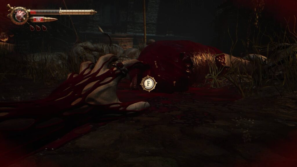 Crisol - čerpání krve zpět